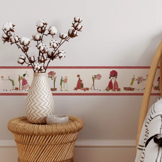 Bordo decorativo Leffler - Rose 