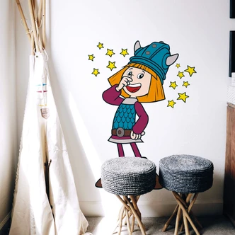 Wandtattoo Wickie hat eine Idee Wandtattoo Wickie hat eine Idee