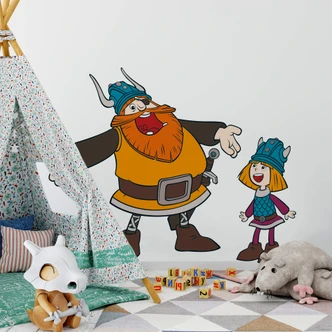 Wandtattoo Wickie und Halvar Wandtattoo Wickie und Halvar