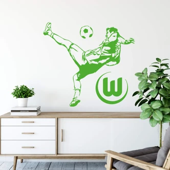 Wandtattoo VfL Wolfsburg - Fußballspieler Wandtattoo VfL Wolfsburg - Fußballspieler