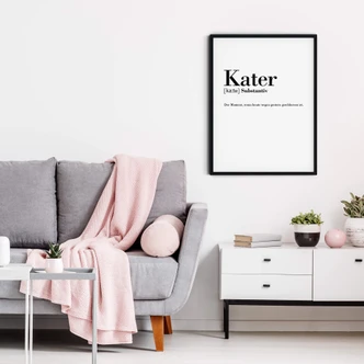 Poster Grammatik - Kater  