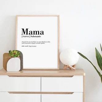 Poster Grammatik - Mama 