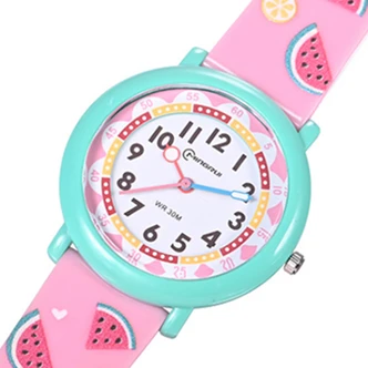 Sportklocka | Digital klocka för barn och tonåringar | Rosa vattenmelon 