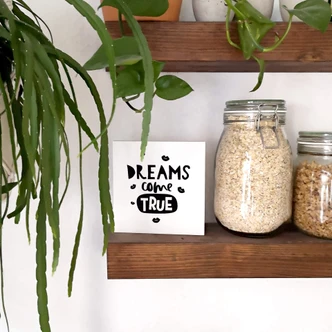 Houten Decoratieblok Dreams come true 