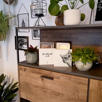 Houten Decoratieblok - Life is better with a cat 