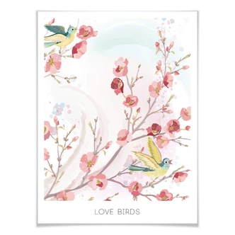 Poster Love Birds 