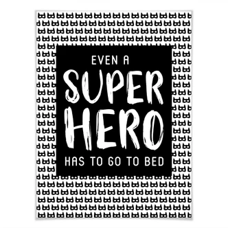 Poster Even a super hero - Muster 