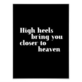 Poster High heels bring you closer 