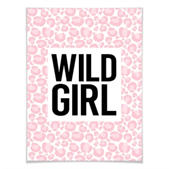 Poster Leopard - Wild Girl 