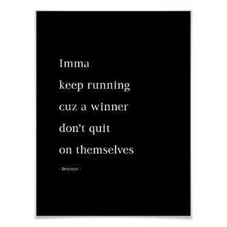 Poster Keep running... 