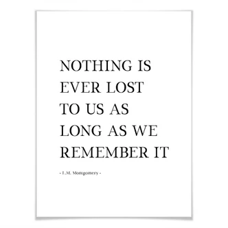 Poster Nothing is ever lost... 