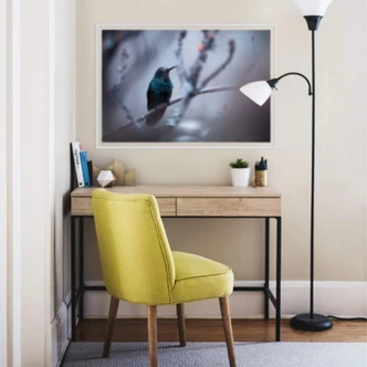 Zelfklevende Poster Bravin - Electrical Blue Zelfklevende Poster Bravin - Electrical Blue