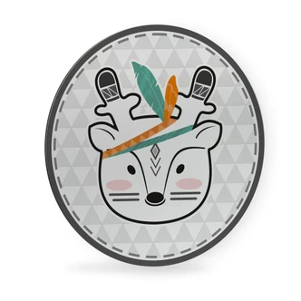 Wandcirkel Indian Deer 