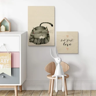 Holzbild Loske - Freunde 