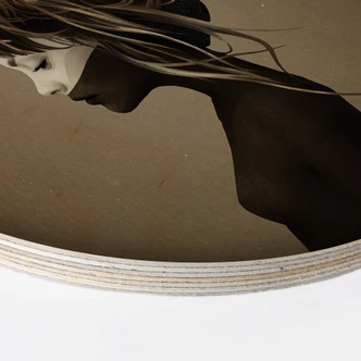 Wandcirkel Hout Ireland - This City 