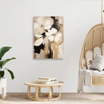 Leinwandbild Boho-Blumen 