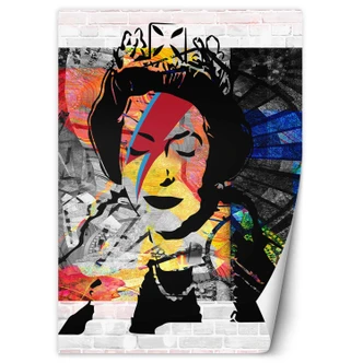 Fototapete, Banksy Königin von England 