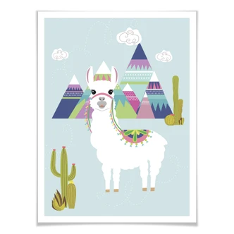Affiche Be a Llama 