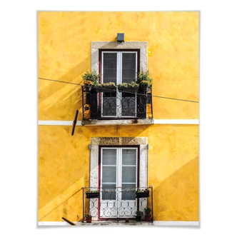 Poster - Facciata gialla 