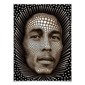 Poster Ben Heine - Circlism: Bob Marley 