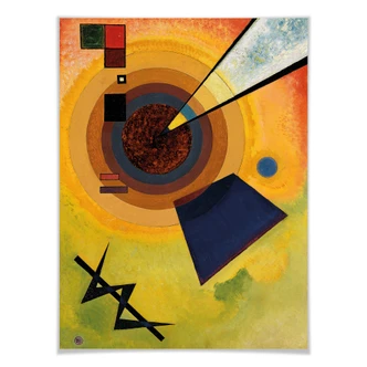 Poster Kandinsky - Grönt och rött 