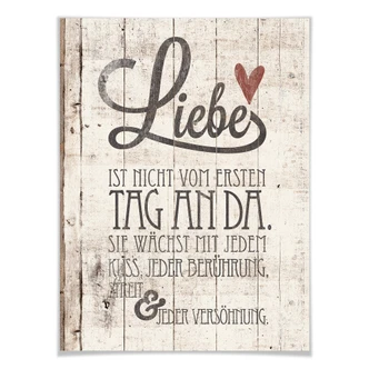 Poster Liebe ist nicht vom ersten Tag an da 
