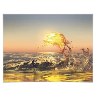 Póster aerroscape - Fire Surfer 