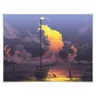 Poster aerroscape - Segelboot 