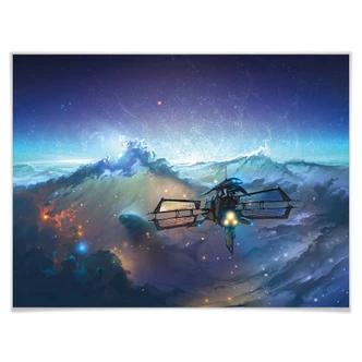 Póster aerroscape - El mar del espacio 