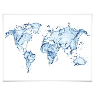 Poster Splashing World 