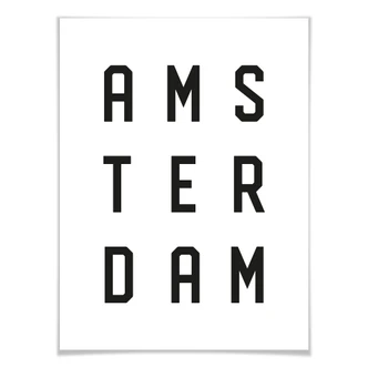 Poster – Typografie Amsterdam 