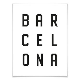 Poster – Typografie Barcelona 