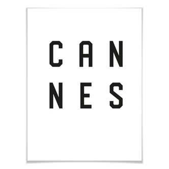 Poster - Typographie Cannes Poster - Typographie Cannes