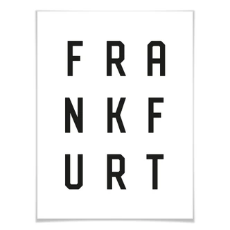 Poster – Typografie Frankfurt 