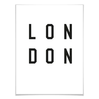 Poster – Typografie London 