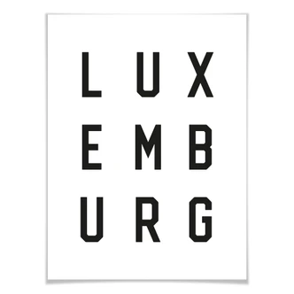 Poster – Typografie Luxemburg 