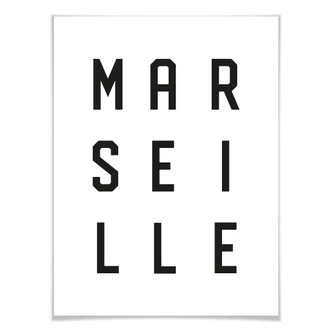 Poster – Typografie Marseille 