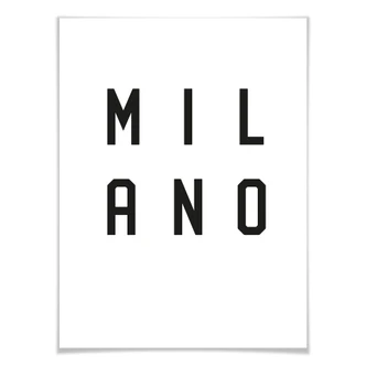 Poster – Typografie Milano 