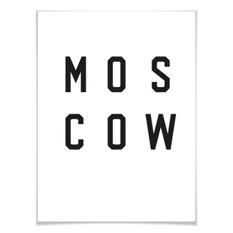 Poster – Typografie Moscow 