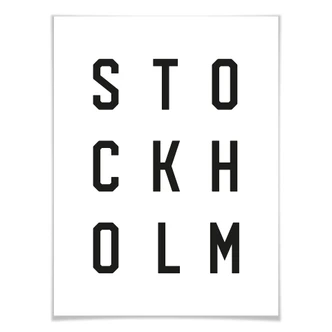Poster – Typografie Stockholm 
