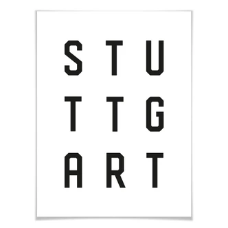 Poster – Typografie Stuttgart 