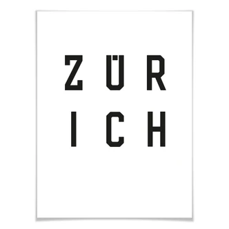 Poster – Typografie Zurich 