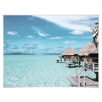 Affiche Vacances aux Maldives 