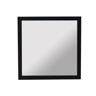 Wandspiegel schwarz quadratisch - Brüssel - 32x32 cm 
