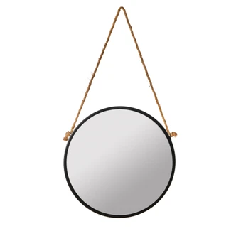 Wandspiegel rund mit Band - Caracas - Ø 30 cm 