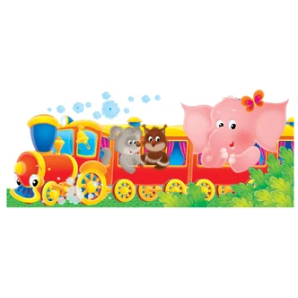 Sticker mural - Tortillard 