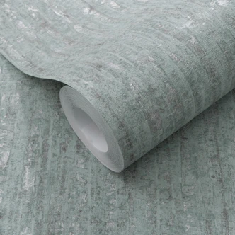 Vliestapete, Unitapete Secret Garden türkis 