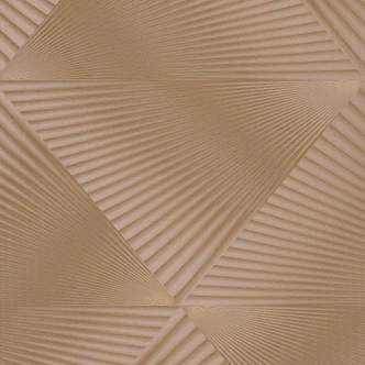 Papier peint intissé à motifs graphiques et effet métallisé en or Papier peint intissé à motifs graphiques et effet métallisé en or