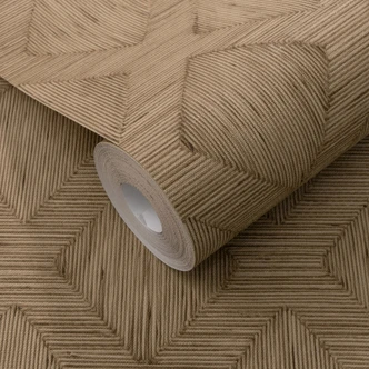 Vliestapete, Grafiktapete Secret Garden braun 