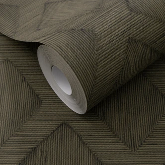 Vliestapete, Grafiktapete Secret Garden dunkelbraun 